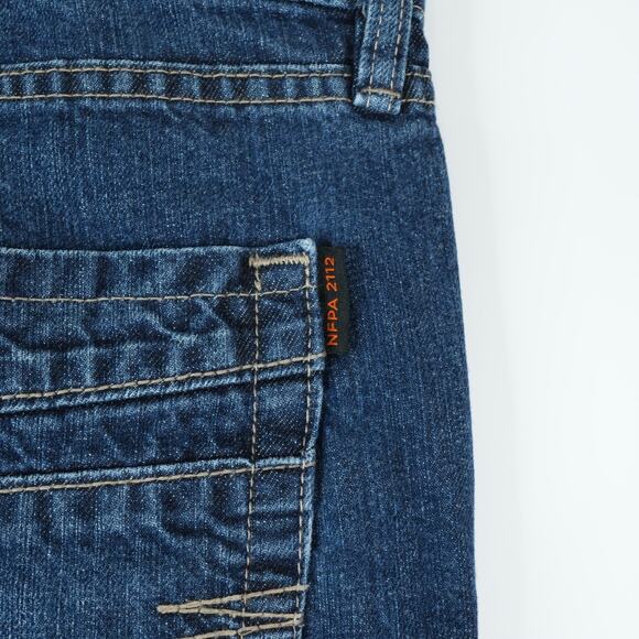 Cody James FR Jeans Mens 36x30 Blue Millikin Slim Straight Leg Work Wear Western - Picture 5 of 15